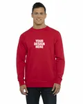 Next Level Apparel Unisex Laguna French Terry Raglan Sweatshirt RED