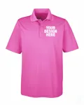 CORE365 Men's Origin Performance Piqu Polo Charity Pink