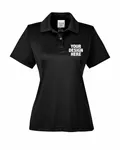 Team 365 Ladies' Zone Performance Polo BLACK