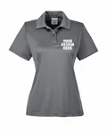 Team 365 Ladies' Zone Performance Polo SPORT GRAPHITE