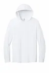 Jerzees Classics Unisex Cotton Long Sleeve Hooded T-Shirt 363LH WHITE