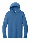 Jerzees Classics Unisex Cotton Long Sleeve Hooded T-Shirt 363LH Retro Heather Royal