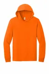 Jerzees Classics Unisex Cotton Long Sleeve Hooded T-Shirt 363LH SAFETY ORANGE