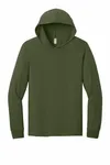 Jerzees Classics Unisex Cotton Long Sleeve Hooded T-Shirt 363LH Military Green