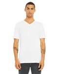 Bella + Canvas Unisex Triblend V-Neck T-Shirt Solid Wht Trblnd