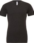 Bella + Canvas Unisex Triblend V-Neck T-Shirt Char Blk Triblnd