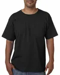 Bayside Adult Short-Sleeve T-Shirt with Pocket BLACK