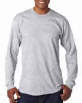 Bayside Adult 6.1 oz., 100% Cotton Long Sleeve T-Shirt Ash
