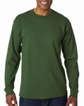 Bayside Adult 6.1 oz., 100% Cotton Long Sleeve T-Shirt Forest Green