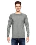 Bayside Adult 6.1 oz., 100% Cotton Long Sleeve T-Shirt Dark Ash