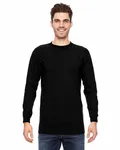 Bayside Adult 6.1 oz., 100% Cotton Long Sleeve T-Shirt BLACK