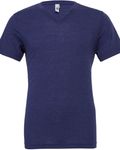 Bella + Canvas Unisex Triblend V-Neck T-Shirt Navy Triblend