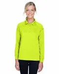 Harriton Ladies' Advantage Snag Protection Plus Long-Sleeve Tactical Polo SAFETY YELLOW