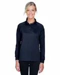 Harriton Ladies' Advantage Snag Protection Plus Long-Sleeve Tactical Polo DARK NAVY
