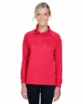 Harriton Ladies' Advantage Snag Protection Plus Long-Sleeve Tactical Polo RED