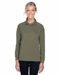 Harriton Ladies' Advantage Snag Protection Plus Long-Sleeve Tactical Polo Tactical Green