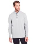 North End Men's JAQ Snap-Up Stretch Performance Pullover Platinum