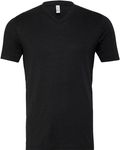 Bella + Canvas Unisex Triblend V-Neck T-Shirt Blk Hthr Triblnd