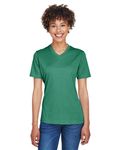 Team 365 Ladies' Sonic Heather Performance T-Shirt Sp Forest Hthr