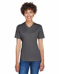 Team 365 Ladies' Sonic Heather Performance T-Shirt Dk Grey Heather