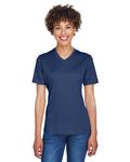 Team 365 Ladies' Sonic Heather Performance T-Shirt Sp Drk Nvy Hth