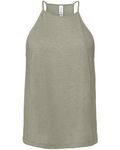 Bella + Canvas Ladies' Flowy High Neck Tank Heather Stone