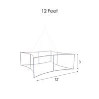 An impossible figure resembling a three-dimensional frame structure with a paradoxical geometry that defies physical construction. It appears as an optical illusion with no specific context.