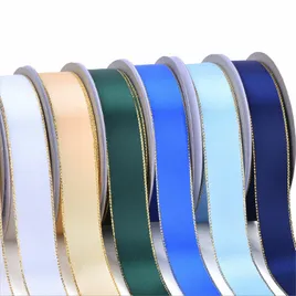Metallic Edge Double Face Satin Ribbon - Custom Patch