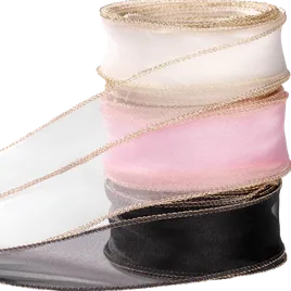 Blank Metallic Edge Wavy Ribbon - Custom Patch