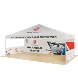 Custom Outdoor Trade Show Displays Heavy Duty 20ft X 10ft - Custom Patch