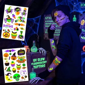 UV Glow Fluorescent Tattoos - Custom Patch
