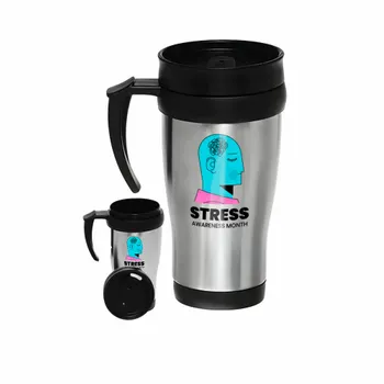 Insulated Travel Mugs - Custom Patch
