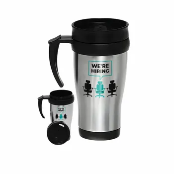 Insulated Travel Mugs - Custom Patch