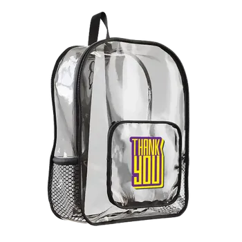 Clear Tote Bags - Custom Patch