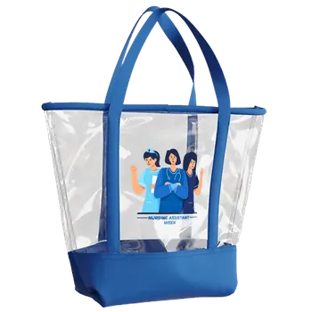 Clear Tote Bags - Custom Patch