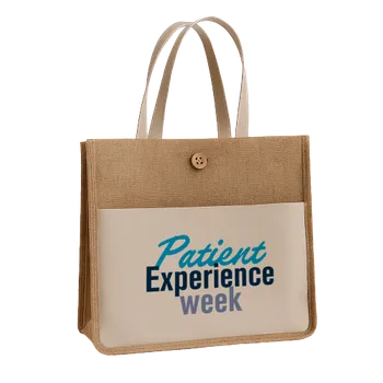 Jute Tote Bags - Custom Patch