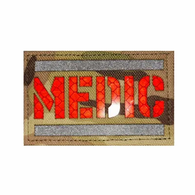 Camo with Red Camo with Red - Custom Patch