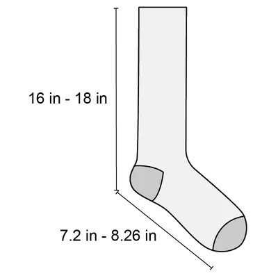 Women_DTF Printing + Pure Cotton Knee High Women_DTF Printing + Pure Cotton Knee High - Custom Patch