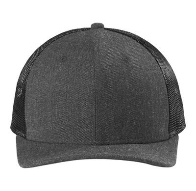 Heather Graphite/ Black Heather Graphite/ Black - Custom Patch