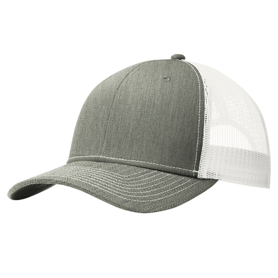 Heather Grey/ White Heather Grey/ White - Custom Patch