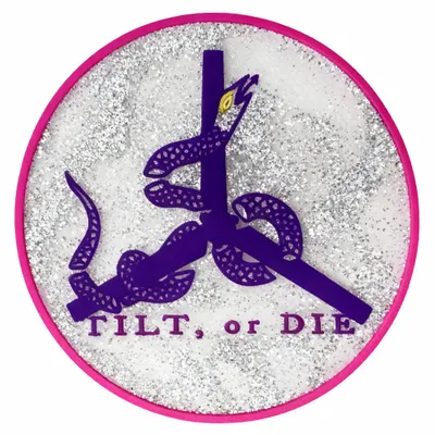 Silver Glitter PVC - Custom Patch