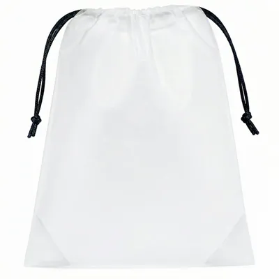 Translucent Drawstring Pouch - Custom Patch