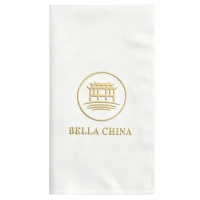 Embossed Cloth Napkin - Custom Patch