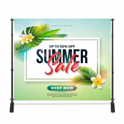 Adjustable Stand Banners - Custom Patch