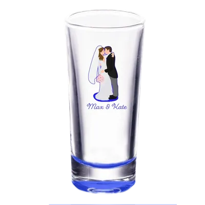Clear Cordial Shooter Shot Glass - Custom Patch