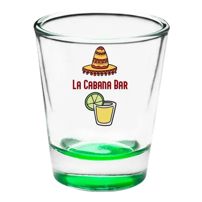 Clear Glass Shot Glass - Custom Patch