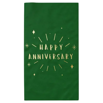 Custom Foil Stamped Towel Napkin - Custom Patch