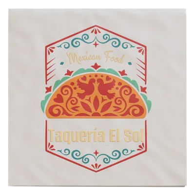 Custom Linen Luncheon Napkin - Custom Patch