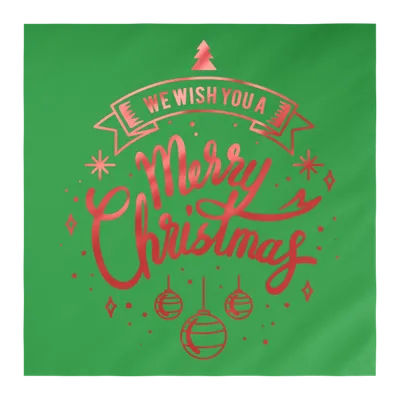 Custom Foil Stamped Luncheon Napkin - Custom Patch