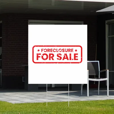 Custom Foreclosure Yard Sign